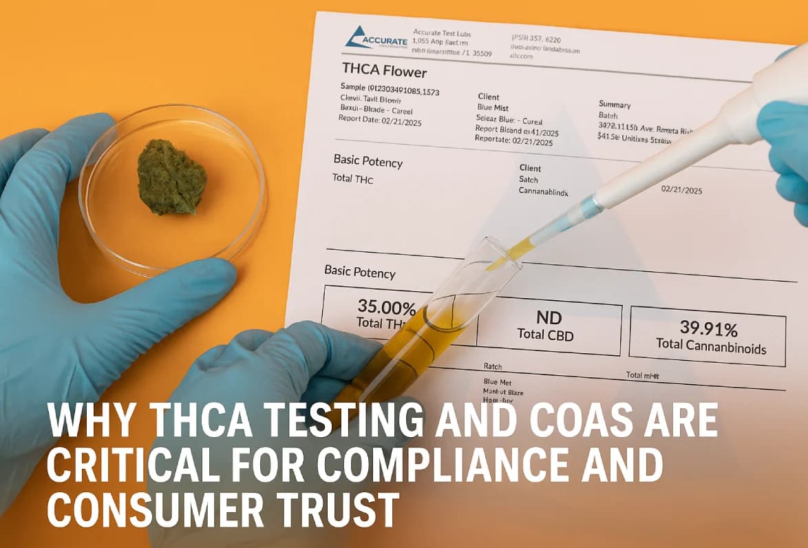 Why THCA Testing and COAs Are Critical for Compliance and Consumer Trust in 2025