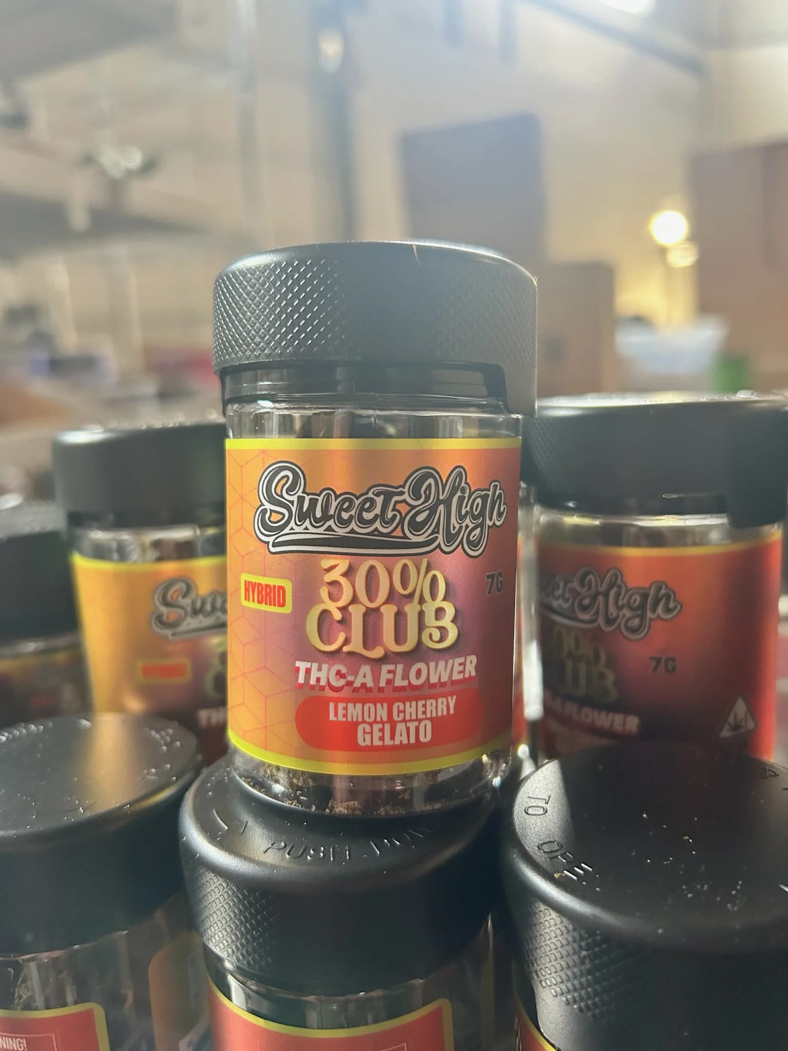 SweetHigh Showcases SweetHigh 30% Club THCA FLOWER with Lemon Cherry Gelato Strain