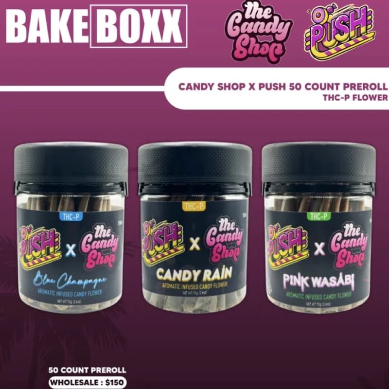 THCP Pre-rolls Image, Bakeboxx. Why Retailers Choose BakeBoxx Pre-Rolls, Consistent Quality = Repeat Customers, Fully Compliant and Ready, Strong Profit Margins, Bold Branding That Sells.