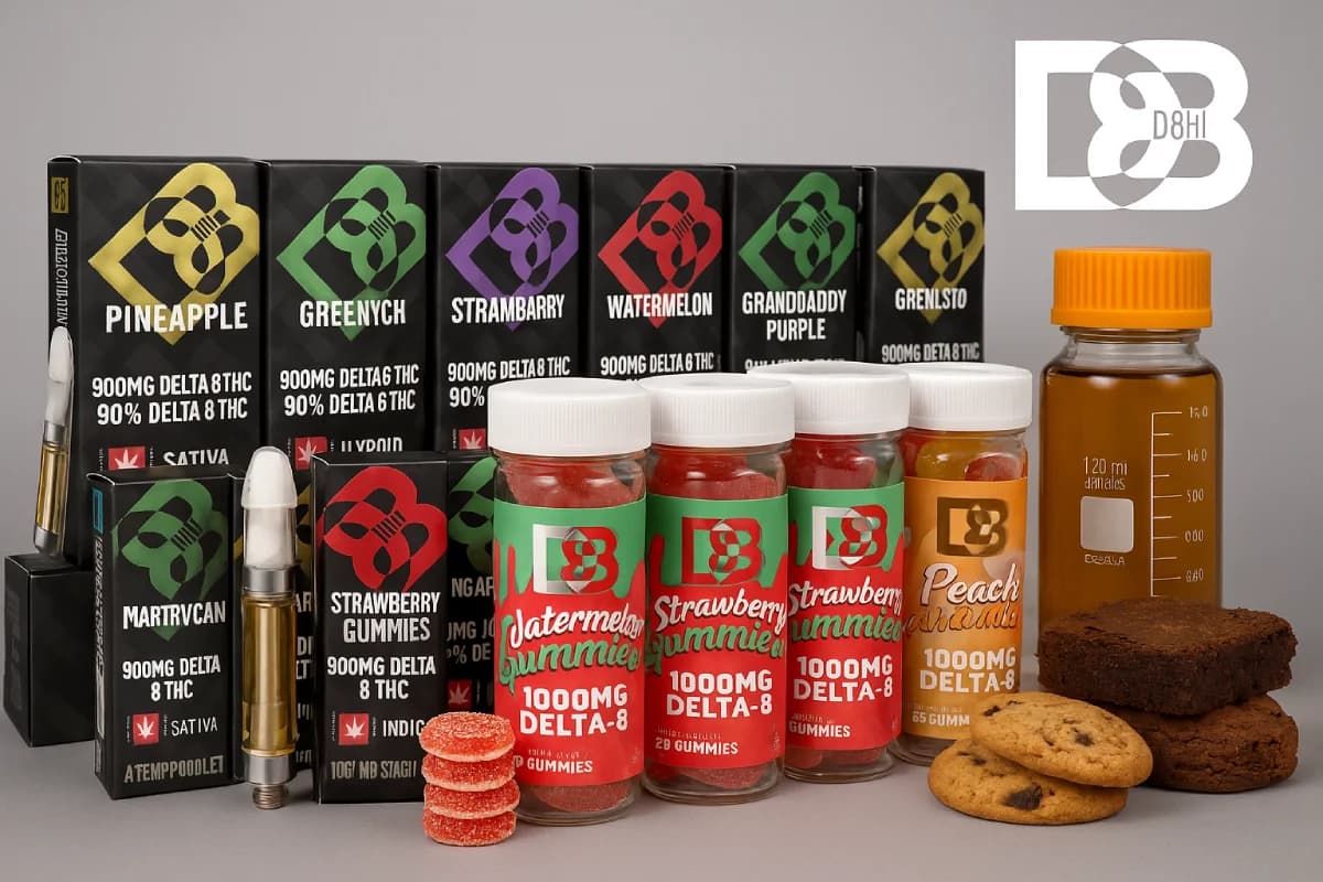 White Label & Private Label Hemp Products Image, showing Delta 9 Distillates, Disposables, and Catridges