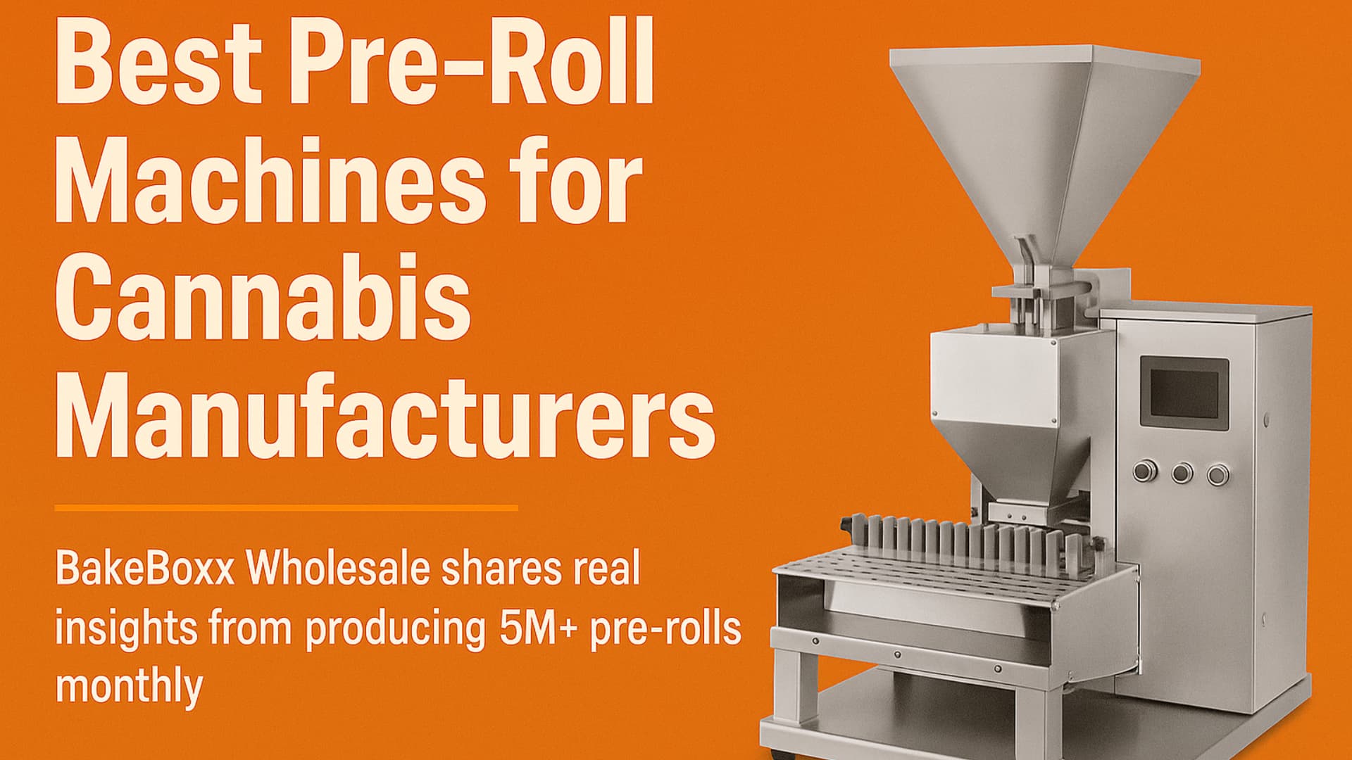 Best Pre-Roll Machines for Manufacturers